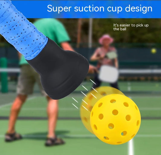 Close-up of black suction cup accessory fitting perfectly on paddle base