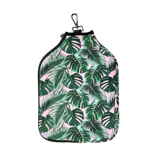 Pickleball paddle bag in multiple colors, standing upright on a court bench