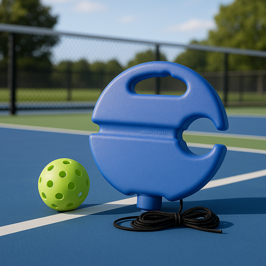 Pickleball Trainer Rebound Ball Set - Practice Ball + Base for Solo Training & Drills